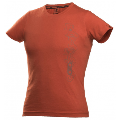 Moteriški "Xplorer" marškinėliai trumpomis rankovėmis, su "X-Cut" pjūklo atvaizdu, (XS-L dydžiai)