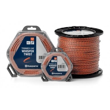 Žoliapjovės valas Whisper twist 1,5 mm x 15 m 3 Žoliapjovės valas Whisper twist 1,5 mm x 15 m 3