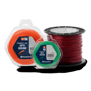 Žoliapjovės valas Opti Round 2,4 mm x 15 m 1 Žoliapjovės valas Opti Round 2,4 mm x 15 m 1